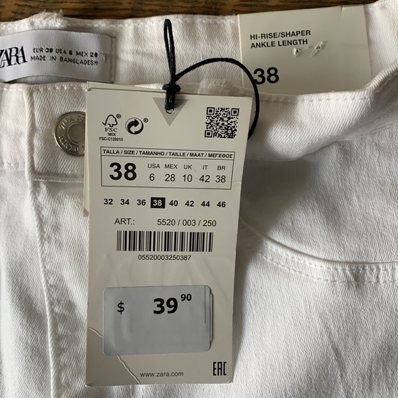 Zara hi-rise ankle jeans - Picture 2 of 3